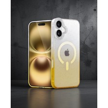 Aslanoğlu Store Apple Iphone 16 Plus Pummel Shiny Magsafe Kapak - Gold