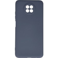 Aslanoğlu Store Xiaomi Redmi Note 9 5g Kılıf Nano Içi Kadife Silikon - Gri