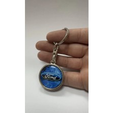 Stilix Garage Ford Ile Uyumlu Focus Fiesta Kuga 3D Damla Anahtarlık 1 Adet