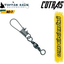 Cotras Profesyonel Bilyalı Klipsli Fırdöndü - NO: 7 (144'lü Paket)