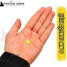 Cotras İthal Camgöz Yeşil Sazan Balık Boncuğu 8 mm (İç Çap: 3.5 mm) - 500 Gr Paket