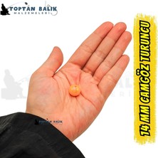 Cotras İthal Camgöz Turuncu Sazan Balık Boncuğu 14 mm (İç Çap: 2.5 mm) - 500 Gr Paket