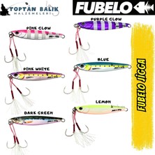 Fubelo Jigga 40G Spin Shore Jigging Metal Suni Maket Balık - Pink Glow