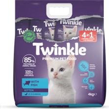 Twinkle Balıklı Yavru Kedi Maması 4 kg (4 In 1) – Dengeli ve Lezzetli Yavru Kedi Maması