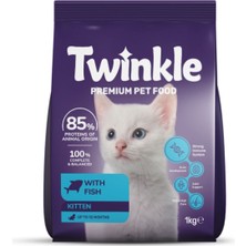 Twinkle Balıklı Yavru Kedi Maması 1 kg – Dengeli ve Lezzetli Yavru Kedi Maması