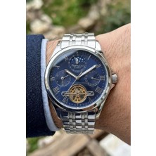 Ferrucci Lüks Otomatik Erkek Kol Saati | 42 mm Çelik Kasa, Lacivert Kadran