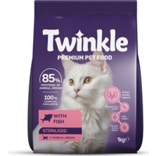 Twinkle Balıklı Kısırlaştırılmış Kedi Maması 1 Kg.