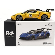 Eco Lounge Maserati Gt2 Model Araba 1:60 Lisanslı Çek Bırak Metal Küçük Araç Oyuncağı BX-316662