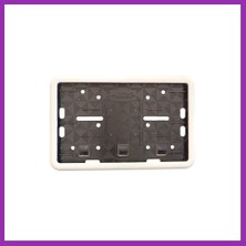 Salmore Çerçeveli Motor Plakalık Plaka Altlığı Beyaz 17X26 cm Bty