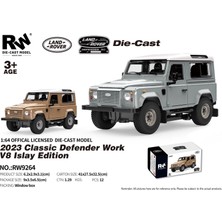 Eco Lounge Model Araba 1:64 Ölçekli Land Rover Defender V8 Çek Bırak Metal Oyuncak BX-316661