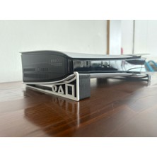 Merada Playstation 5 Slim ve Playstation 5 Pro Uyumlu Özel Tasarım Yatay Stand - Dijital Sürüm Için (Kaydırmaz & Keçe Korumalı)