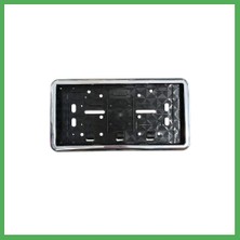 Astraltech Çerçeveli Dikdörtgen Plakalık Plaka Altlığı Krom Nikelajlı 32X17CM 1 Adet Bezoss