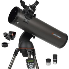 Celestron 31145 Nexstar 130SLT-MAK Taşınabilir, Motorla Çalışan Newton Aynalı Teleskop, Hızlı Çıkarılabilir Çatal Montajlı, Aksesuar Kutusu ve "starry Night" Special Edition Yazılım, Gri