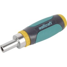 Wolfcraft 631811000 1237000 1 Mini Cırcır Tornavida 5 Uç Dahil Sağlam Tornavida: Düz 5,0 + 6,0 Mm, Phillips No. 1 + 2 + 3