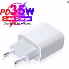 Mobil Go iPhone 17 17 Pro 17 Pro Max 17 Air Hızlı Şarj Aleti Başlığı Adaptörü 35W