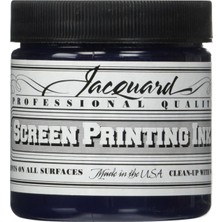 Jacquard Jakarlı Profesyonel Ekran Baskı Mürekkep, Su Yolu, 4oz Kavanoz, Donanma (112)