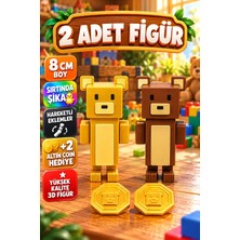 Yagliz Super Bear Adventure Kahverengi Ayı ve Altın Ayı Figür Oyuncak