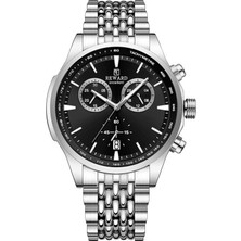 Reward Excellent Aktif Chronograph Kronograf Siyah Kadran Çelik Erkek Kol Saati