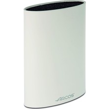 Arcos Oval Bıçak Koruyucu 20 Cm'e Kadar. Termoplastik Kauçuktan Üretilmiş Modern Tasarım Bıçak Bloğu. 220X160X65 Mm. Beyaz Renk