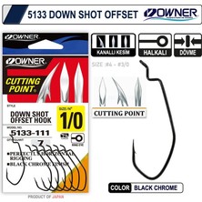 Owner 5133 Down Shot Offset Black Chrome Iğne