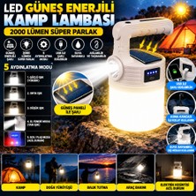 Popüler Sepet LED Güneş Enerjili Kamp LAMBASI–2000 Lümen Süper Parlak, 5 Aydınlatma Modlu,usb ile Şarj Edilebilir Dış Mekan,asılabilir Torch El Feneri