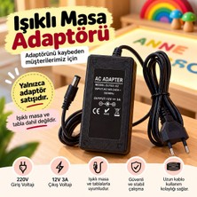 Bilmiş Çocuk Işıklı Masa ve Işıklı Tabla Yedek Adaptörü 12V 3A – Güç Adaptörü