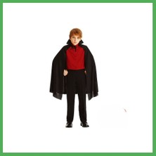 Astraltech Siyah Yakalı Pelerin - Vampir Pelerin - Dracula Pelerin 90 cm Bezoss