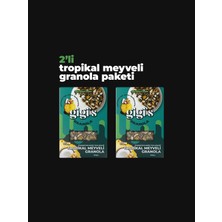 Tropikal Meyveli Granola - Spirulina, Chia 2'li Paket 2X250 Gram