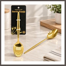 Nexora Living Metal Altın Servis Kaşığı 27 cm Nxrlvng