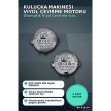 Eco Lounge Kuluçka Makinesi Viyol Çevirme Motoru 50 Tyz 10/12 Rpm Otomatik - 2 Adet BX-316159