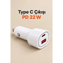 Eco Lounge Pd 22W Type C Çıkışlı Araç Şarj Cihazı