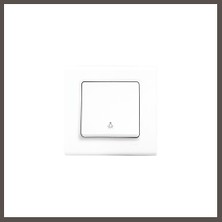 Nexora Living Çerçeveli Beyaz Tekli Duvar Anahtarı Nxrlvng
