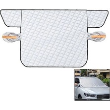 Eco Lounge Oto Ön Cam Kar Don ve Buz Önleyici Ayna Kapaklı Branda 230X120 cm Kapı Kanatlı Koruyucu Örtü
