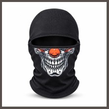 Nexora Living Unisex Şık Palyaço Desenli Balaklava Kışlık Tam Yüz Maske Termal Nefes Alan Esnek Kask Altı Boyunluk Nxrlvng