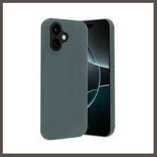 Nexora Living iPhone 17 Nano Içi Kadife Silikon - Koyu Yeşil Nxrlvng