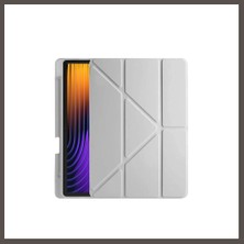 Nexora Living Pad 7 Pro Kılıf Kalemlikli Mars Tablet Kılıfı - Gri Nxrlvng