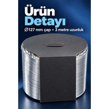Aydogan's Aspiratör Için 3 Metre Telli Boru 127 mm