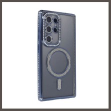 Nexora Living Samsung Galaxy S24 Ultra Kılıf Joke Simli Magneticsafe Kılıf - Lacivert Nxrlvng