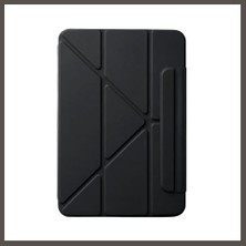 Nexora Living iPad 2025 10.9 10.nesil (A16) Edz Manyetik Standlı Tablet Kılıfı - Siyah Nxrlvng