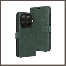 Nexora Living Mi 15T Pro Trend S Plus Kapaklı Kılıf - Yeşil Nxrlvng