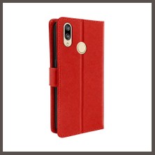 Nexora Living Huawei Y7 2019 Trend S Plus Kapaklı Telefon Kılıf - Kırmızı Nxrlvng