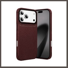 Nexora Living iPhone 18 Pro Uyumlu Auto Focus Karbon Kapak - Bordo Nxrlvng