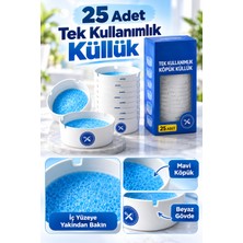 Mucit Home 25 Adet Tek Kullanımlık Kül Tablası Kokusuz Taşınabilir Pratik Jel Küllük Seti Ofis Kafe Ev