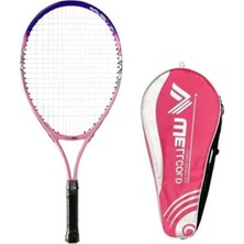 Kort Çocuk Tenis Raketi Seti, Komple Çantalı ve Pembe Grip