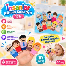 Popüler Sepet AND-5087 T Insanlar Parmak Kukla Seti 10'lu