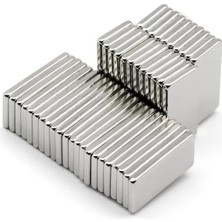 Neodyum Mıknatıs Seti, 20X10X2 mm Boyutunda, 5 Adet