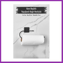 Salmore Yapışkanlı Kare Başlıklı Siyah Kağıt Havluluk Bty