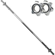 120 cm Krom Düz Bar, Halter Ağırlık Barı Için Uygun
