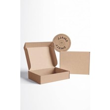 Kilitli E-Ticaret Kargo Kutusu Kraft 38X26X7 cm - 25 Adet