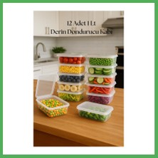 Astraltech 12?li Derin Dondurucu Saklama Kabı & Organizeri 1 Lt 12,5X19,5X5,5 cm Bezoss